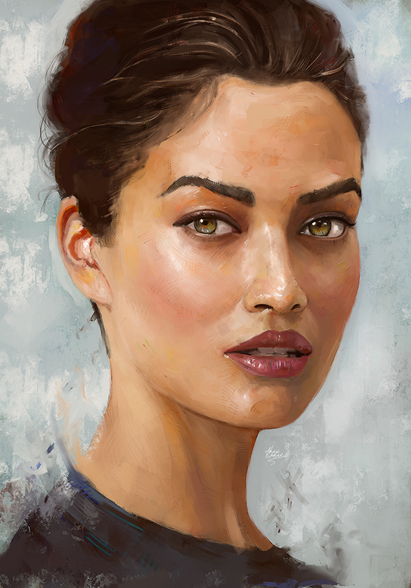 Amazing Digital Illustration Portrait Paintings by Ahmed Karam - 14
