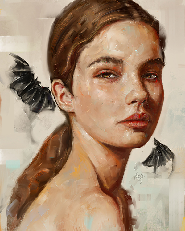Amazing Digital Illustration Portrait Paintings by Ahmed Karam - 7