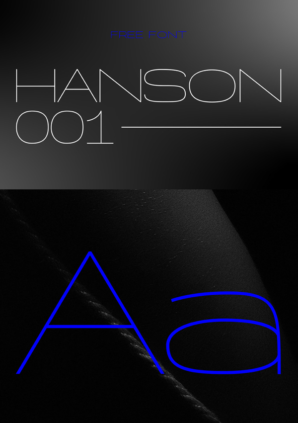Hanson Hairline Free Font