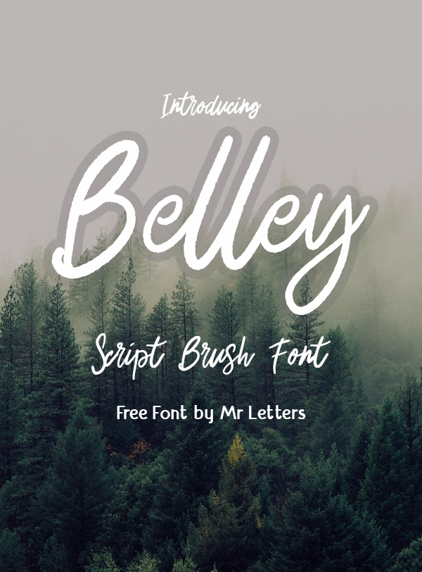 Belley Script Brush Free Font Design