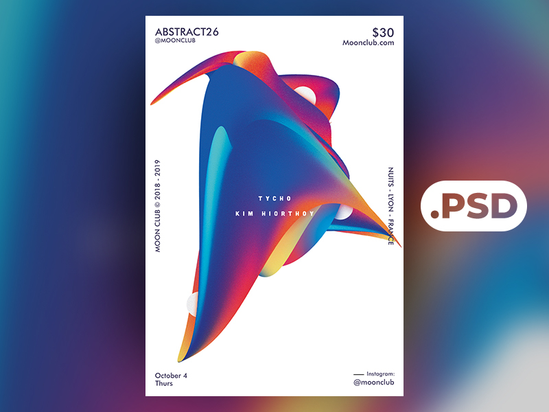 Free Abstract 2 Flyer/Poster Template