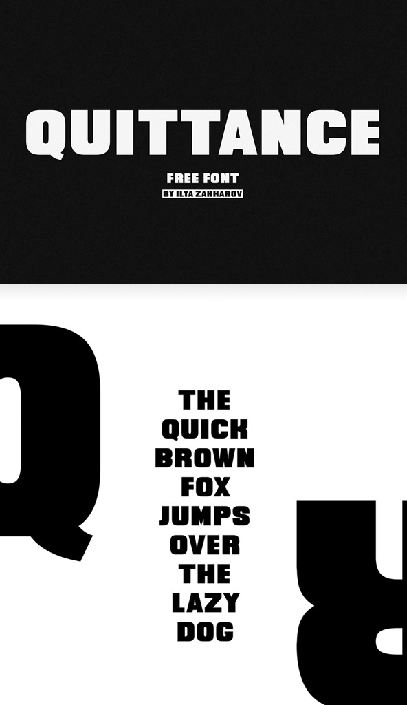 Quittance Bold Free Font