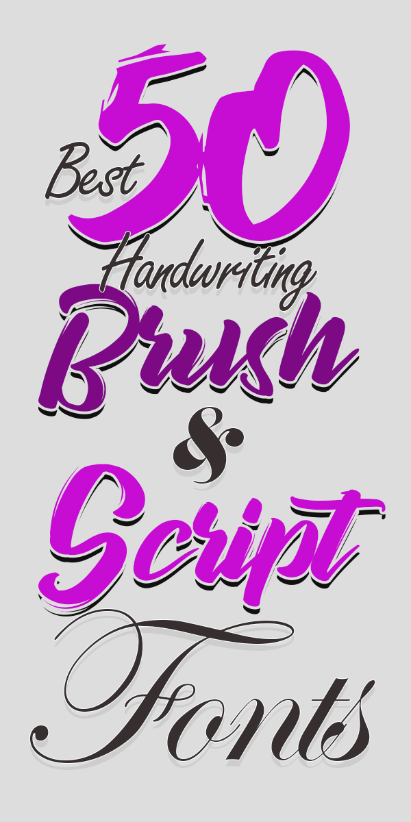 50 Best Professional Handwriting Brush and Script Fonts