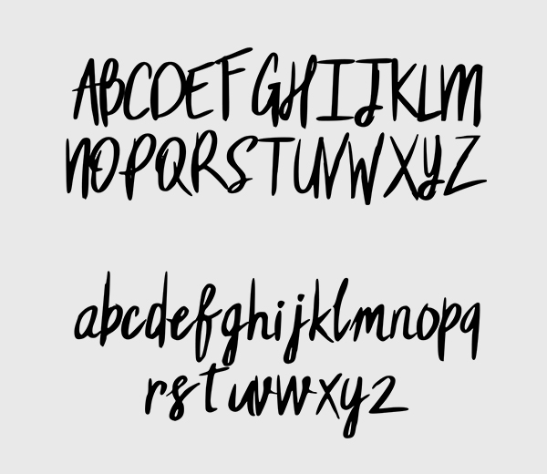 Fehren Font Letters