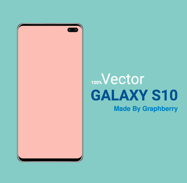 Free Samsung S10 Vector Mockup and Template