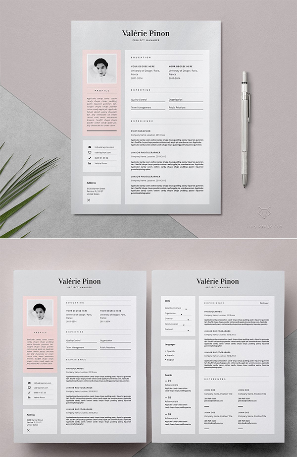 Resume Template 3 page