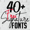 Post thumbnail of 40+ Best Free Signature Fonts for Designers
