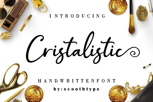Cristalistic Handwritten Script Free Font Design