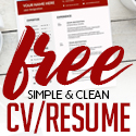 Post thumbnail of 21 New Free Professional CV / Resume Templates