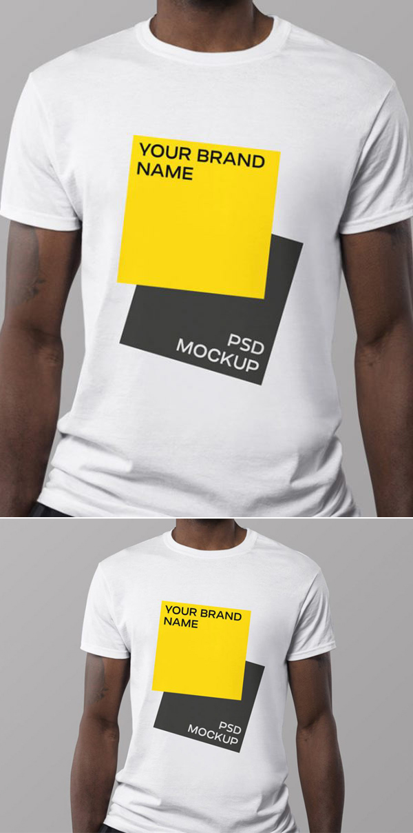 Free Minimal Free PSD T-shirt Mockup