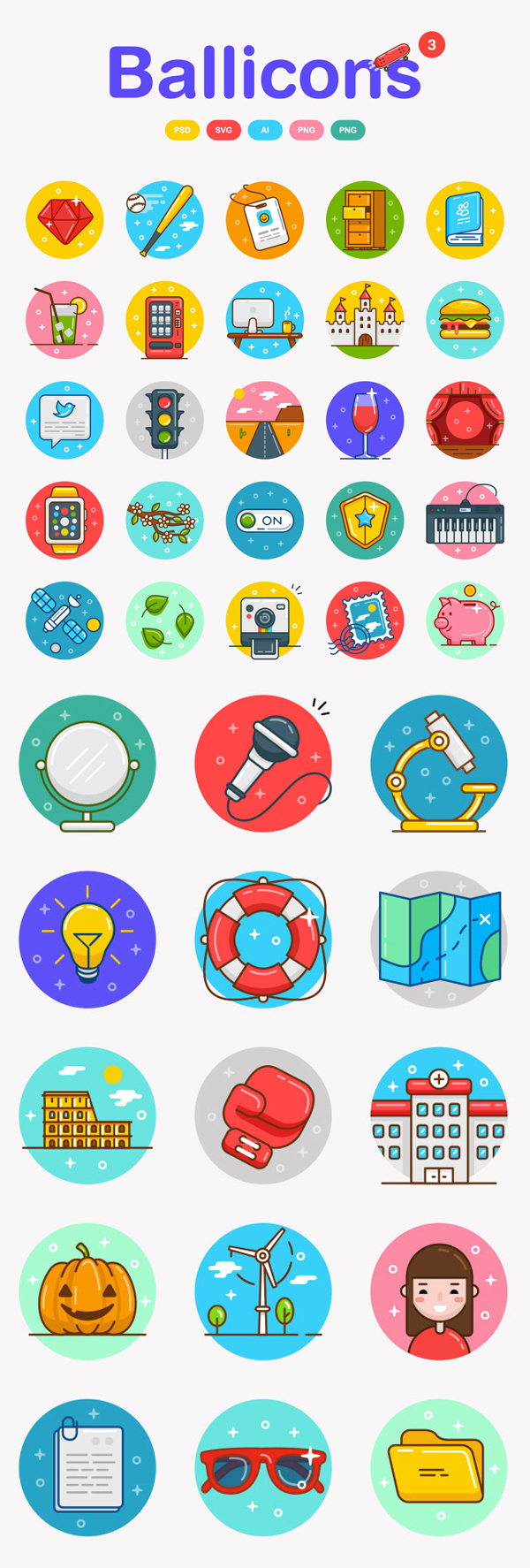 50 Free Flat Web Icons