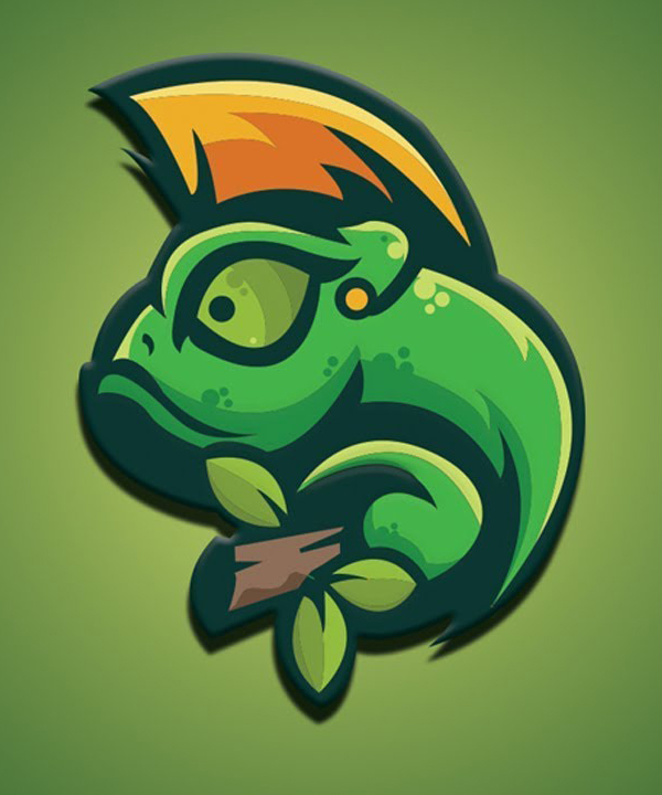 How to Create Green Mascot Logo Design in Illustrator Tutorial