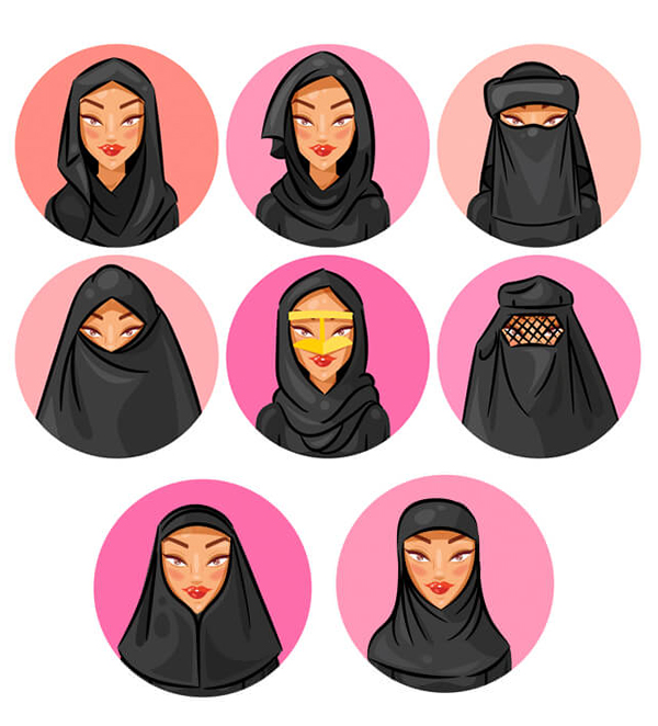 How to Create a Set of Veil and Hijab Avatars in Adobe Illustrator