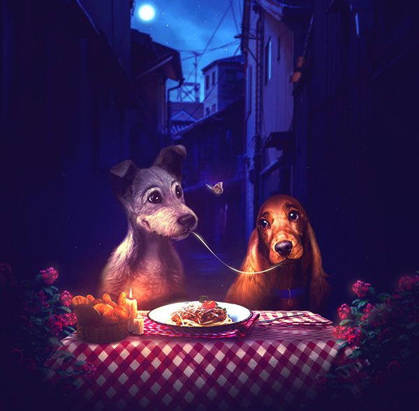 How to Create a Lady and the Tramp Photo Manipulation in Adobe Photoshop