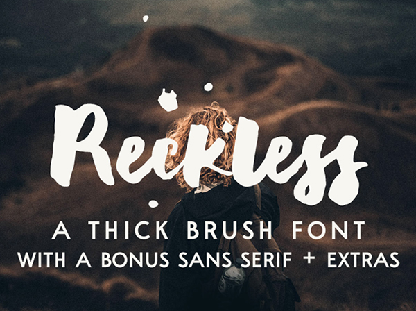 Reckless Brush Font Free Font - 50 Best Free Brush Fonts