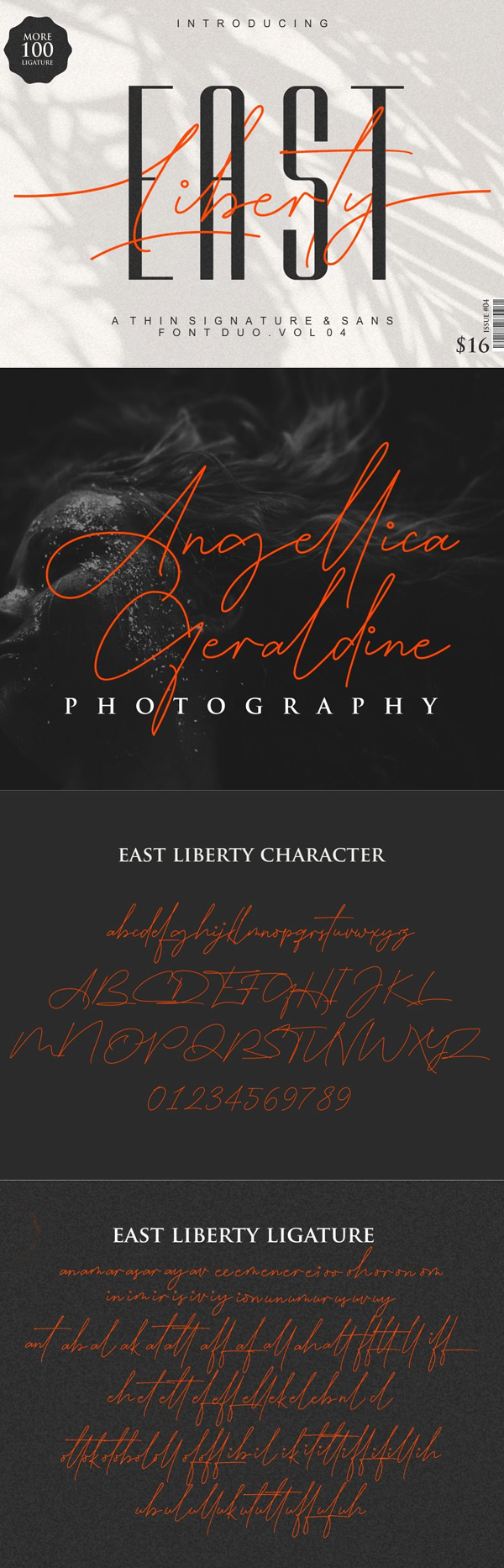 East Liberty | Thin Signature & Sans Free Font