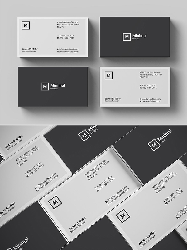 Attractive Minimal Business Card Template