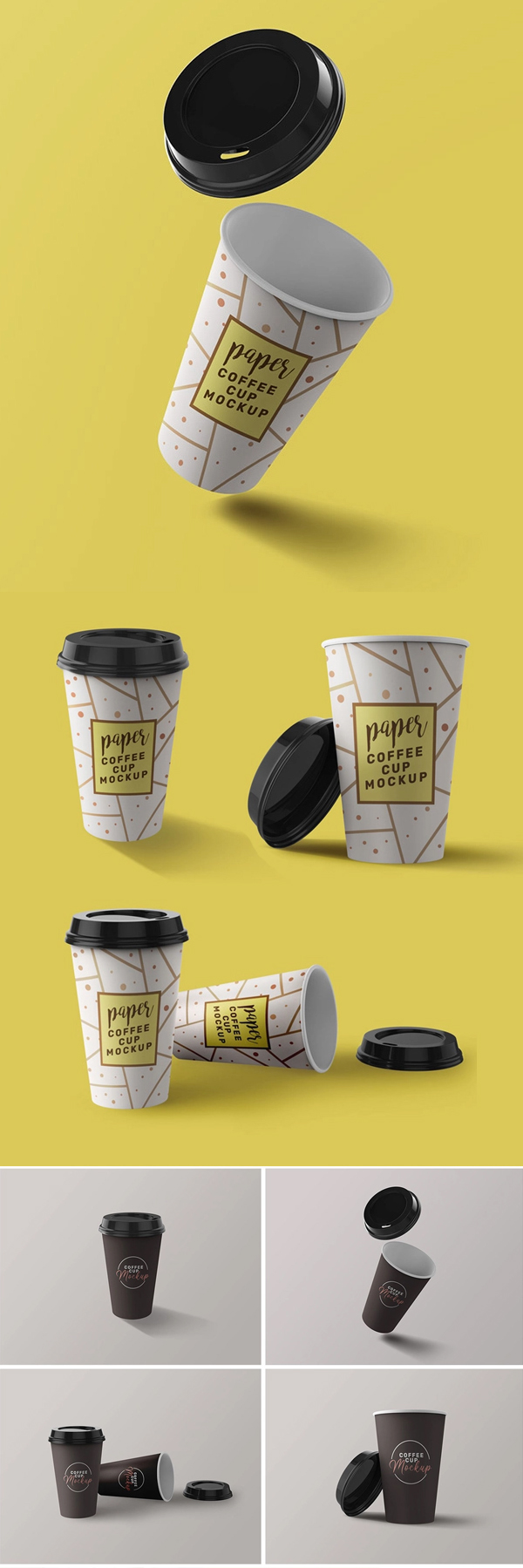 Free Coffee Cup Mockups Kit