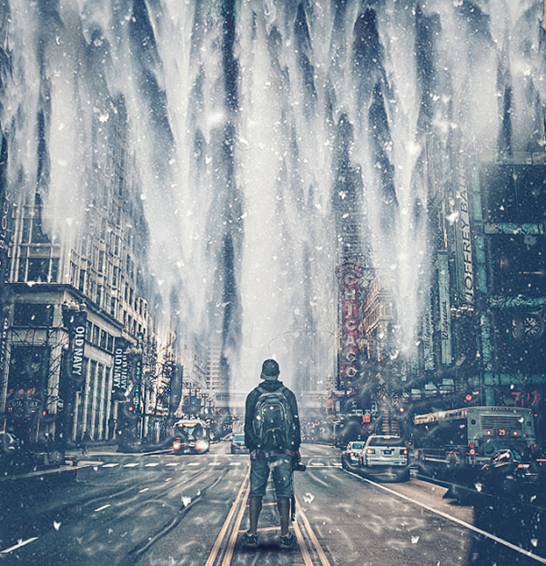 How to Create Snowfall Manipulation in Photoshop Tutorial