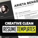 Post thumbnail of 30 Creative Clean CV / Resume Templates with Cover Letters