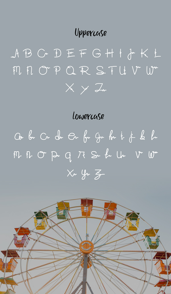 Fawa Free Font Letters