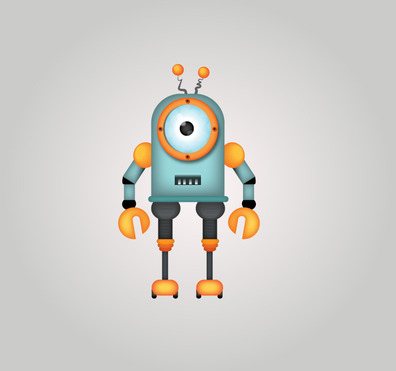 How to Draw a Robot in Adobe Illustrator Tutorial