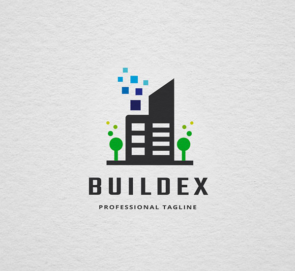 Pixel Build Logo Design