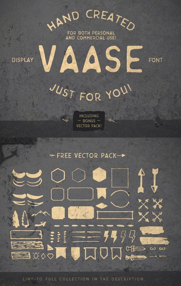 Vaase Handcrafted Vintage Free Font