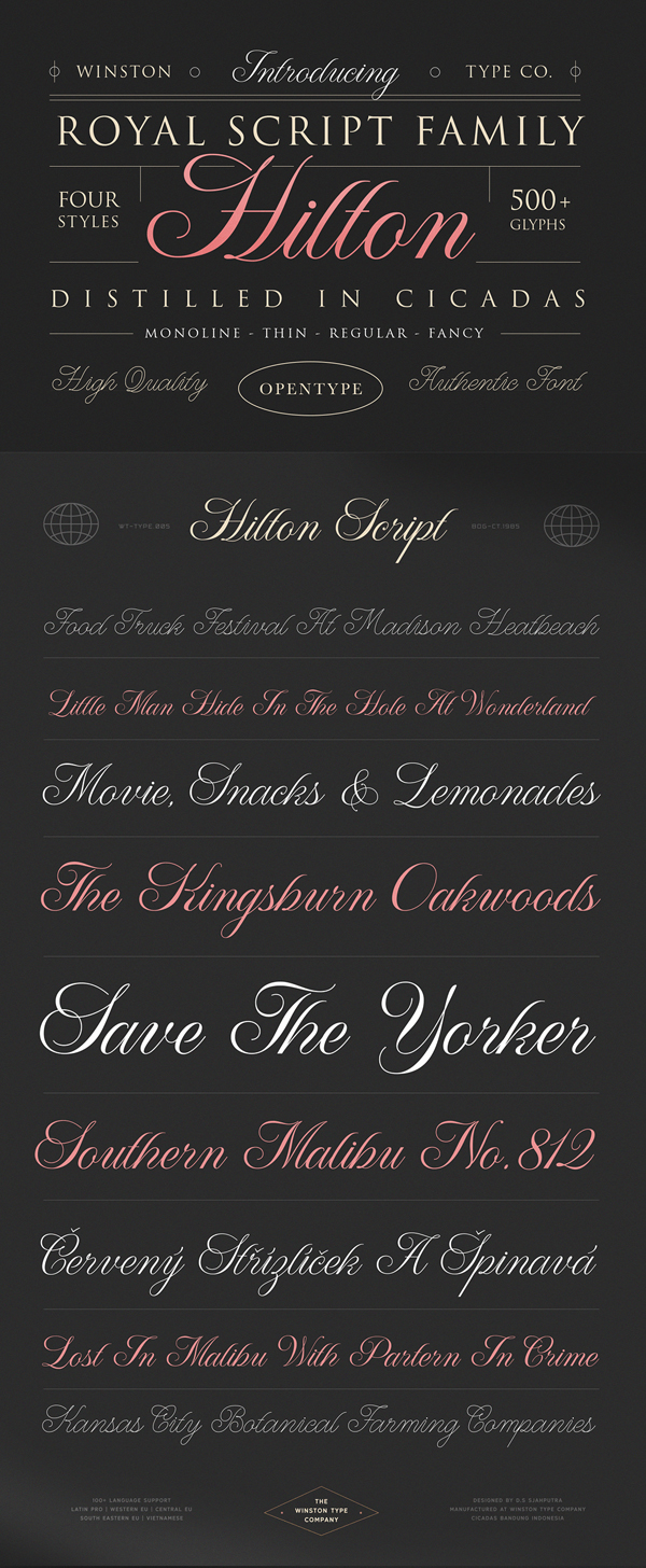 WT Hilton Script Free Font