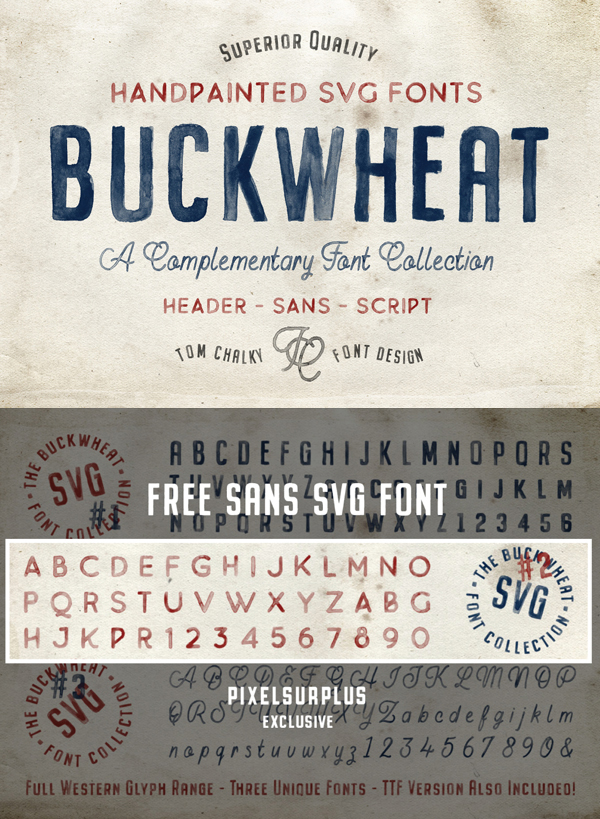 Buckwheat SVG Vintage Font Free Download