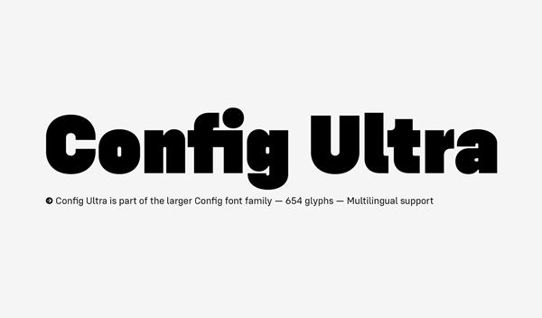 Config Ultra Free Font