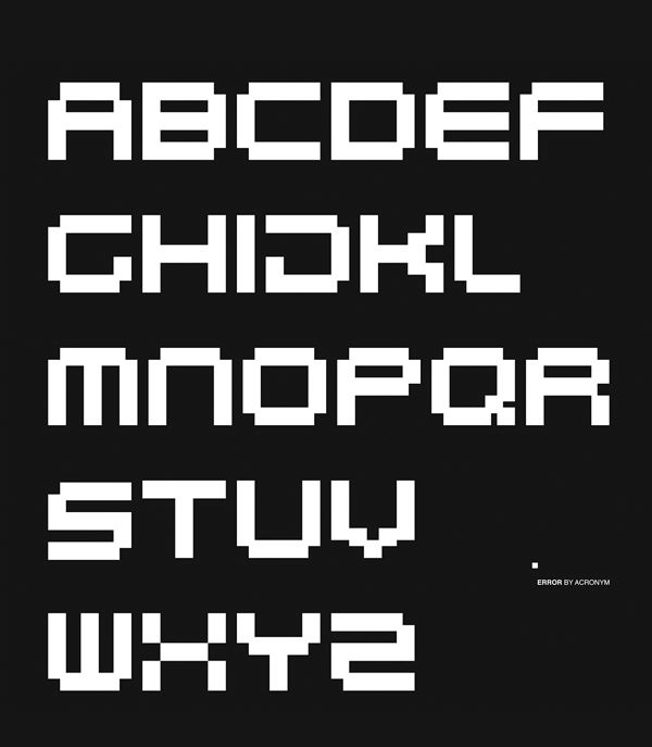 Error Free Font Letters
