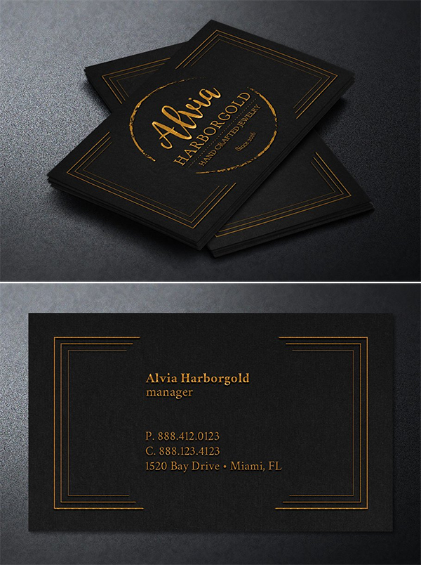 Jewelry Shop Business Card Template