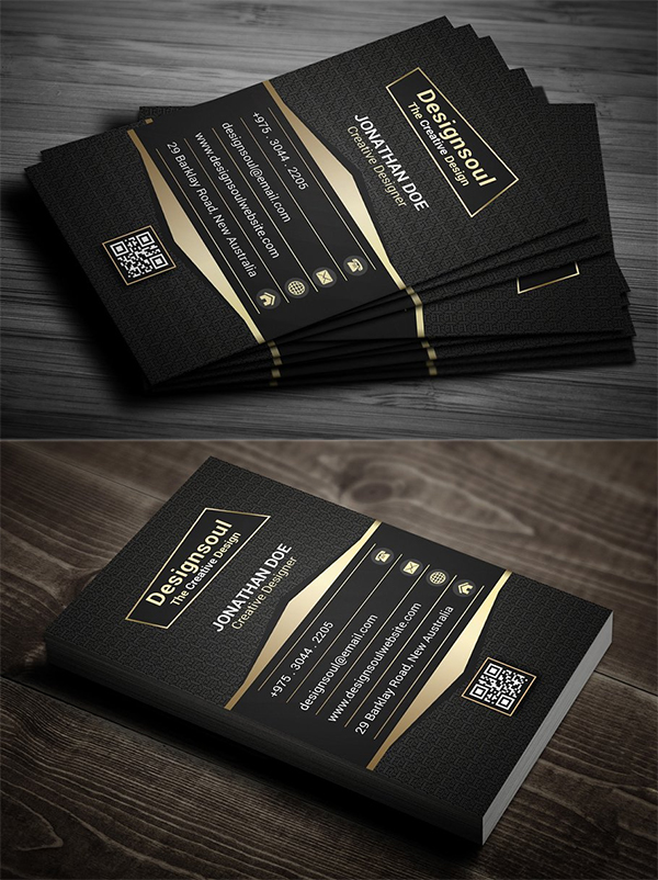 Creative Gold Business Card Template
