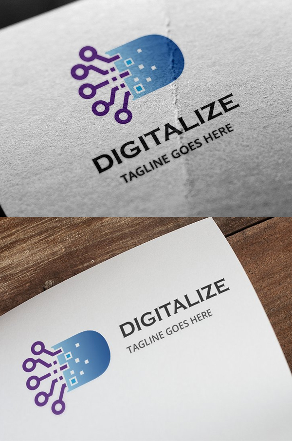Digitalize -Letter D Logo - 18