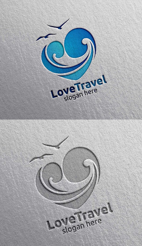 Travel and Tourism logo with Love - 29