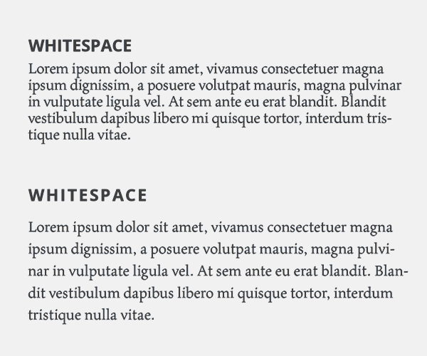 White Space and Alignment