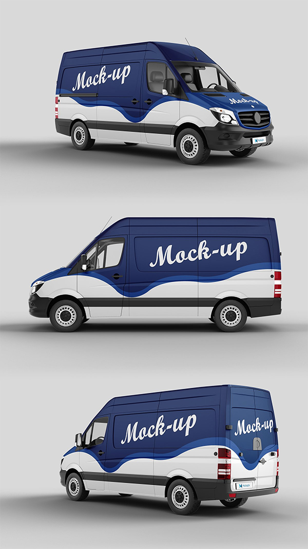 Creative Cargo Van Mockup