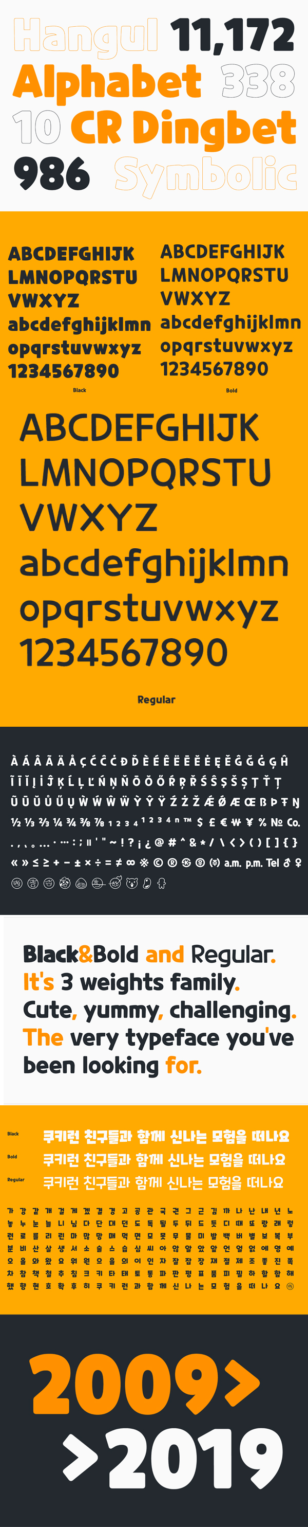 CookieRun Free Font Letters