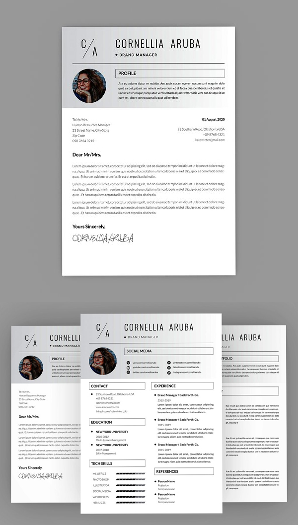 Cornellia Brand Resume Designer