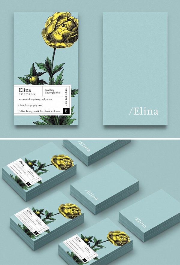 Elina business card Template
