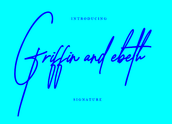  Free Griffin and Ebeth Signature Font