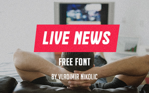 Live News Free Font
