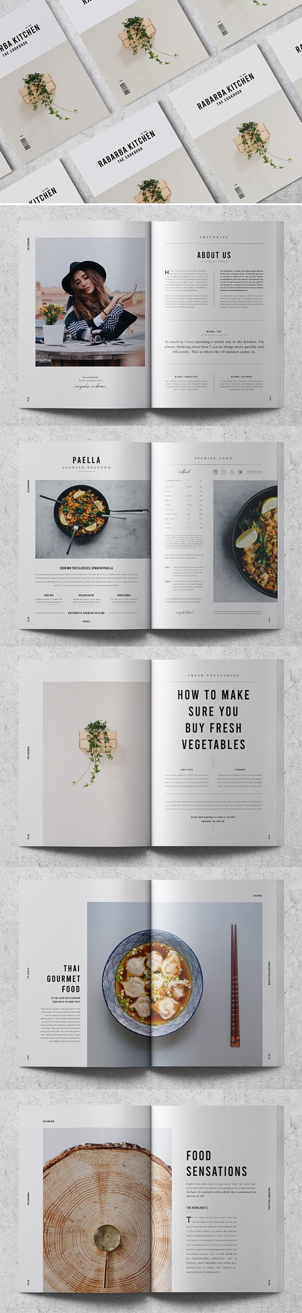 Cookbook / Recipe Book Brochure Template