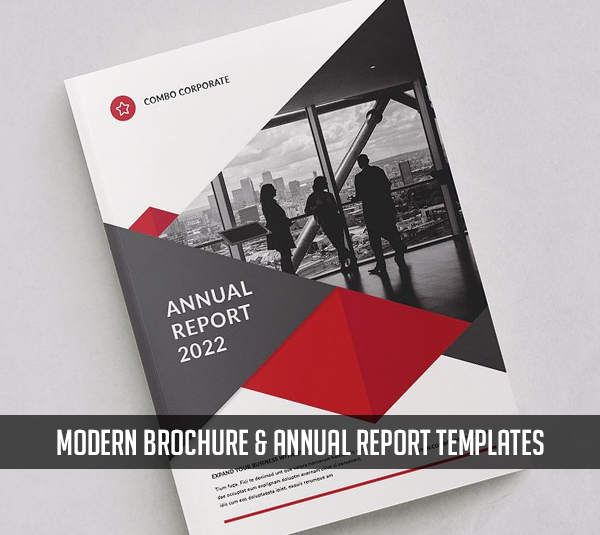 Modern Brochure and Annual Report Templates | Design | Graphic Design ...