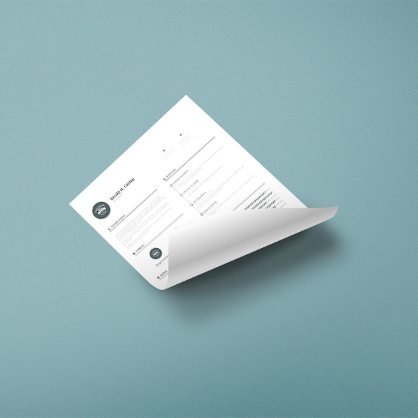 Free Curled A4 Paper Mock-up