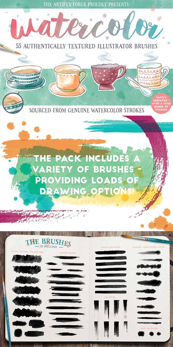 Awesome Watercolor Brushes