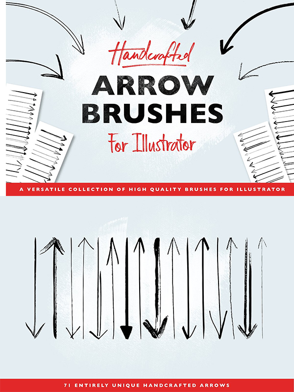 Handmade Arrow Illustrator Brushes
