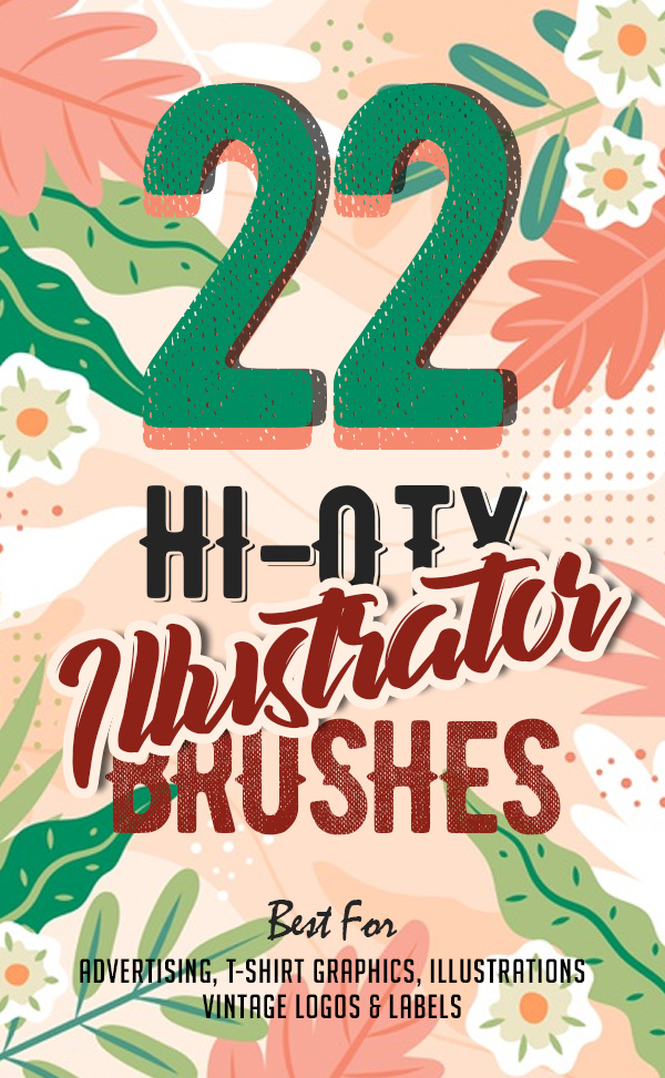 22 High Quality Illustrator Brushes