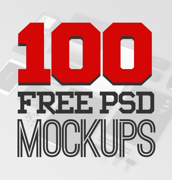 100 Hi-Qty Free PSD Mockups